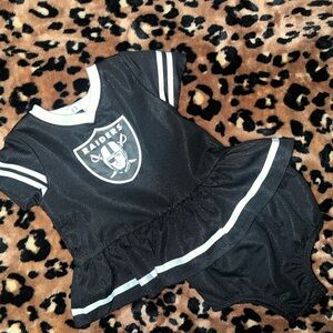 6-12m baby girl Raiders outfit